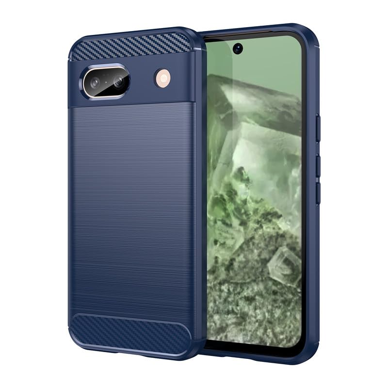 Image of Basic Case for Google Pixel 8A (Carbon Fibre Blue)