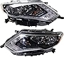Garage-Pro Headlight Assembly Compatible with 2017-2018 Nissan Rogue Halogen, (Hybrid Model 2017), Set of 2, Driver and Passenger Side