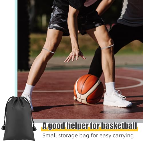 Image of Foilswirl Silicone Patella Knee Band for Basketball Patella Tendon Support Knee Pain Running Tendon Brace Support Strap(4,White and Gray,M)