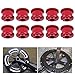 Pwshymi 10PCS Chainring Bolts CNC Crankset Chain Ring Single Speed Chainring Bolts Red Chainring Bolts Bicicletas y piezas de repuesto