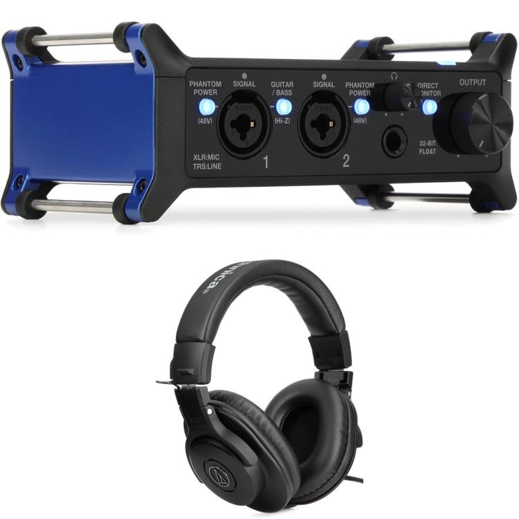 UAC-232 USB 2.0 Audio Interface and Headphones