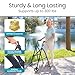 Vive Lightweight Folding Walker for Seniors - Narrow Foldable Rolling Walker for Small Spaces- Compact & Collapsible for Travel - with Wheels, Mobility Support, Portable- Weighs Only 7 Pounds
