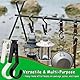 DAIRYCOF 8 Stück wäscheklammern Camping-Schwarz Zeltclips Lichthaken Stiefelklammer Campingzelt Haken Outdoor Handtücher Clips Klammerhaken für Campinglampe