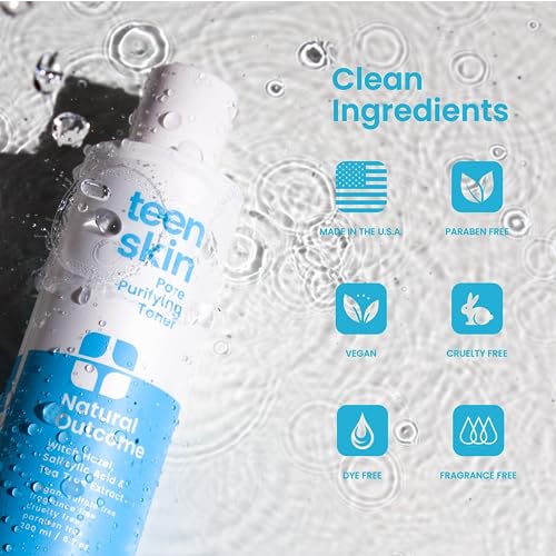 image for Acne Clarifying Face Toner for Teens by Natural Outcome Skin Care - Sa