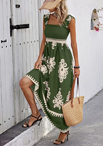 Image of PRETTYGARDEN Women's Sleveless Boho Maxi Dress