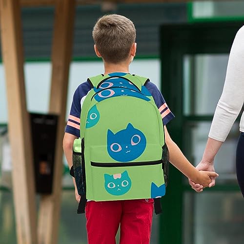Sac à dos chat bleu avec trousse, le compagnon attachant pour une scolarité épanouie - 6