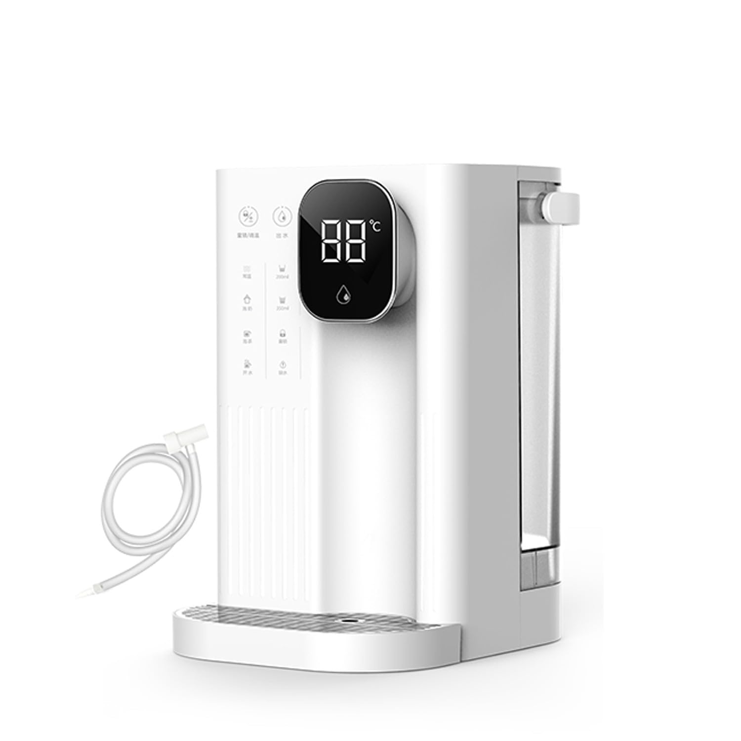 dispensador de agua fria y calientePequeño purificador de agua caliente instantáneo para el hogar, caldera de bombeo de agua de mesa, control de temperatura de 4 etapas(Color:b)