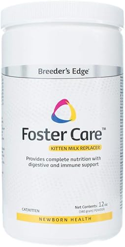 Breeder's Edge Foster Care Feline - Reemplazo de leche en polvo - para gatitos y gatos - 12 onzas
