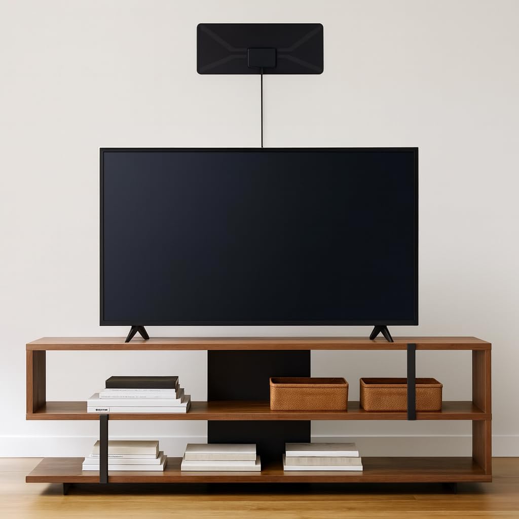 Uniwersalny uchwyt na telewizor stołowy ze śrubami do telewizorów 32-55 cali, kompatybilny z Samsung/LG/Sony/Xiaomi, stabilny spód, instalacja bez wiercenia