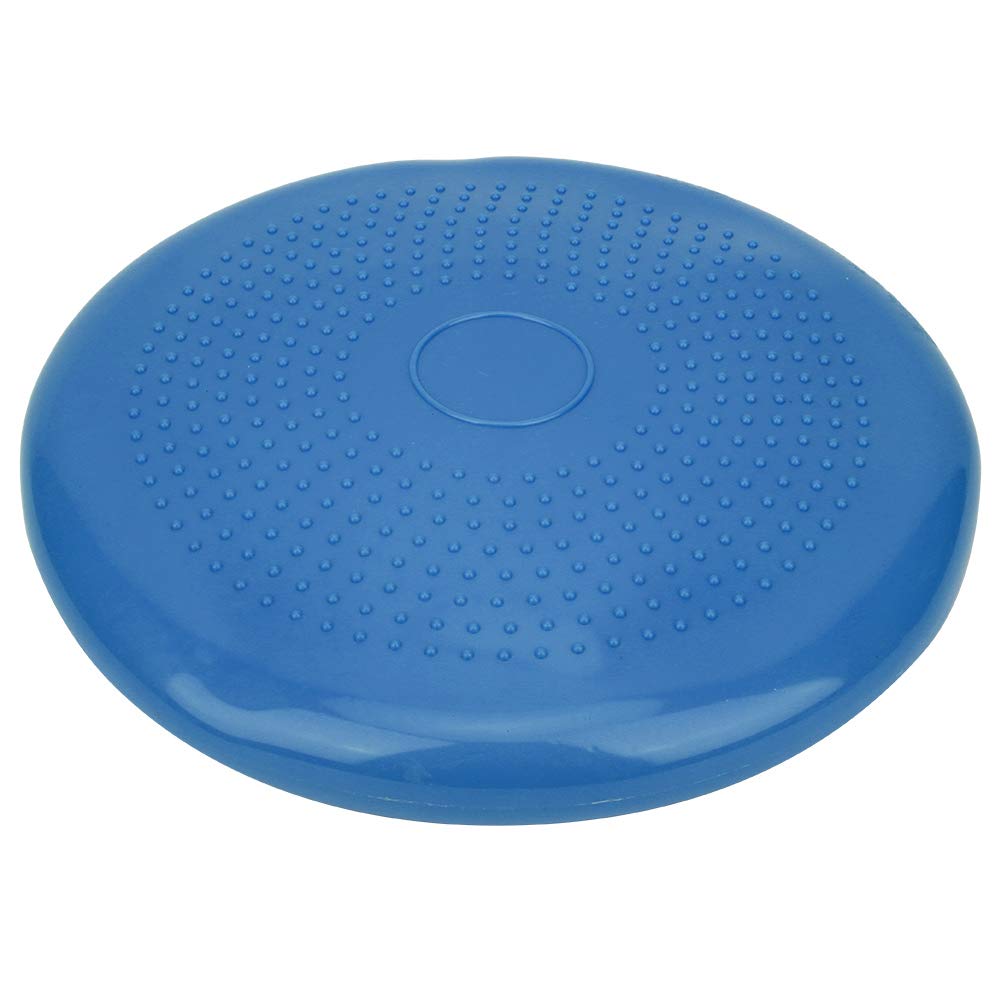 Socobeta Coussin Oscillant de Yoga, Coussin Efficace D'équilibre de stabilité de Base pour Enfants Atteints de TDAH, Bleu, 13,4 Pouces de Diamètre (Diamètre 34)