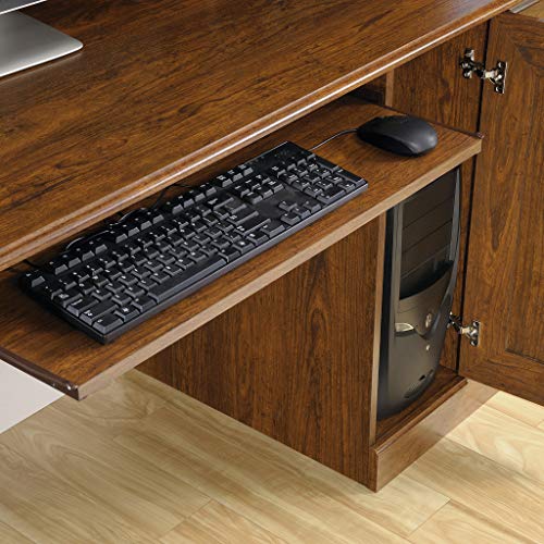 Sauder Orchard Hills Computer Desk with Hutch, Milled Cherry finish - Thumbnail 6