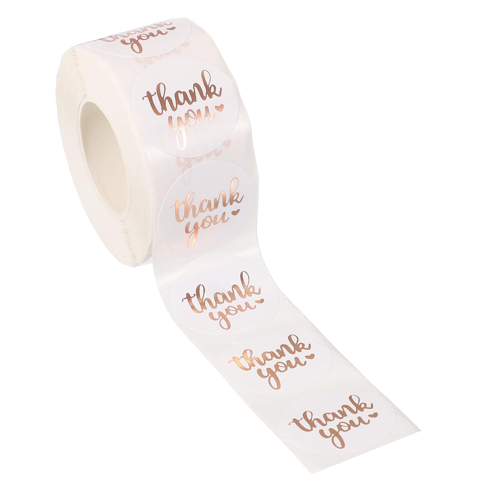 PATIKIL 500Pcs Thank You Stickers, 1" Round Self-Adhesive Labels Small Thank You Stickers Roll for Small Business Sealing Box Envelope, Thank You Style12