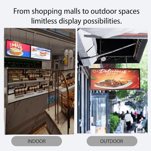 Image of P6 Programmable Led Sign Support Images & Video, WIFI & USB Control, IP65 Waterproof Outdoor LED Display, Sports Ticker Digital Display Board Electronic Menu Store Signs for Business Adversting