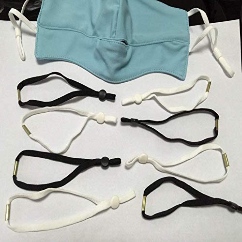 Yosogo 100 Pcs 1/4 Inch (6Mm) Sewing Elastic Band Cord With Adjustable Buckle Stretchy Earlobe Lanyard Rope Making Supplies Adjustable Elastic Buckle Stretch String For Diy In 5 Assorted Colors #TOP2