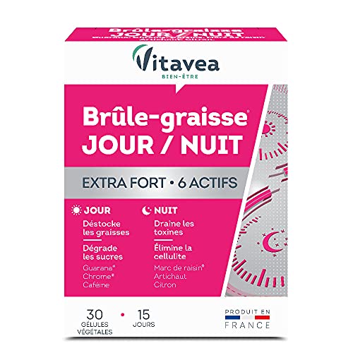 Vitavea - Complément alimentaire Minceur Brûle-graisse EXTRA FORT - Brule graisse : Guarana Chrome - Detox Draineur :...