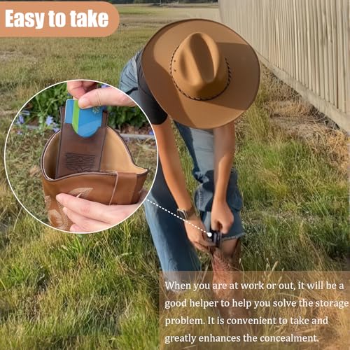 Boot Wallet for Women,Western Boot Wallet with Snap Strap,Leather Boot Wallet, Credit Card Holder(Tawny)4