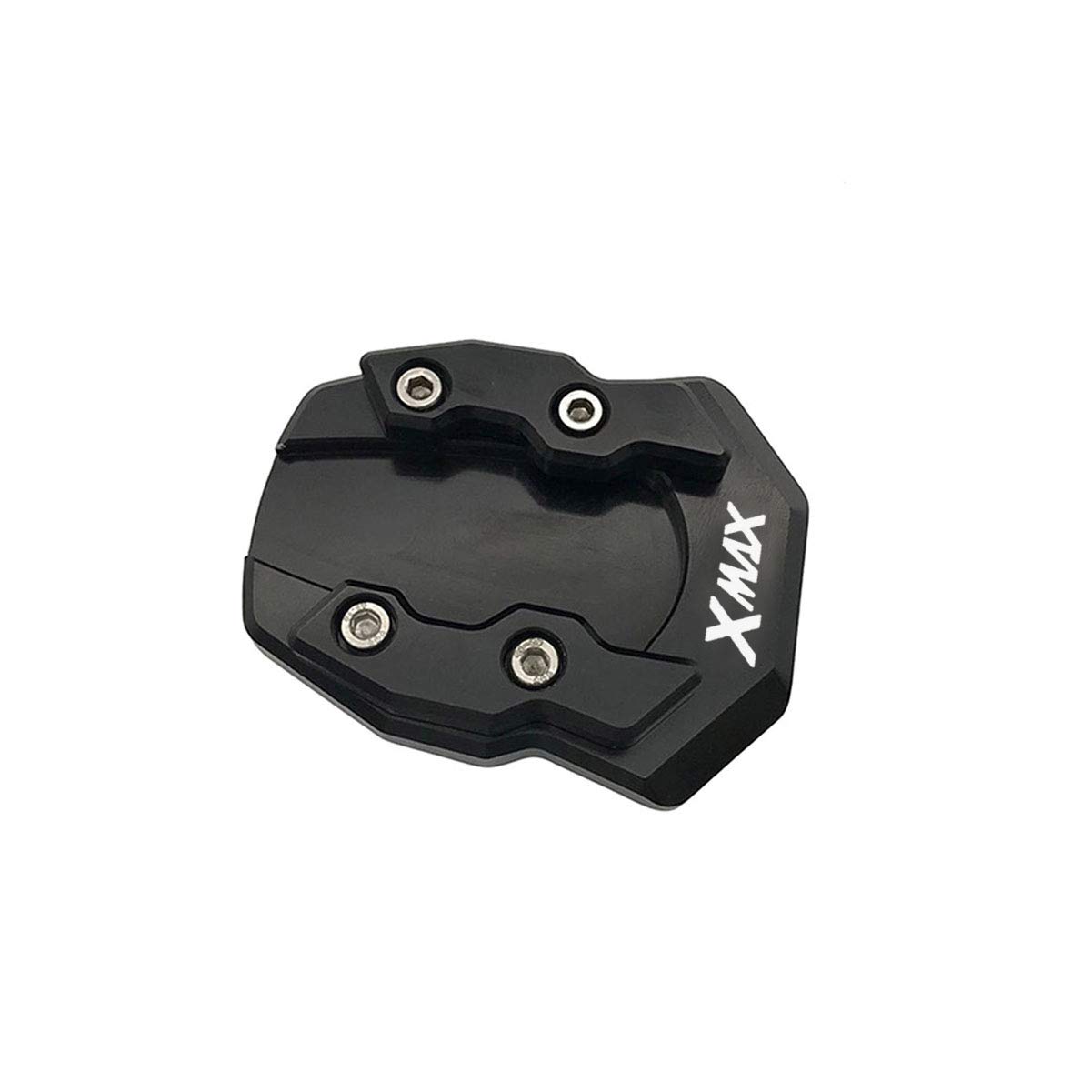 Accesorios Soporte Lateral de Motocicleta Ayuda de estacionamiento de Bloque agrandado para Yamaha Xmax X-MAX 125 250 300 400 2017-2022 (Negro)