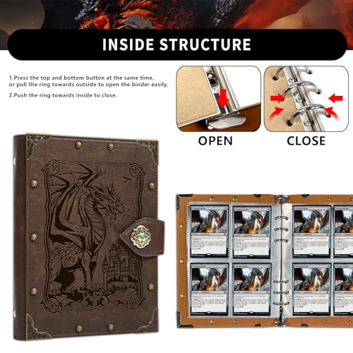 Image of DUROTAN Card Binder 4-Pocket-Can Hold 240 Cards | For TCG,MTG,Trading Card Game,Magic The Gathering,Pokemon - Book Accessories Gift