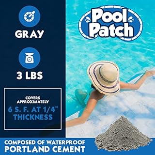 Pool Patch Gray Pool Tile Adhesive Thinset Repair Kit 3 lb - Easy to Mix and Apply Setting Formula - Perfect to Glue Pool Tile - Quick-Drying, Extra Strong Bond - (coverage: approx. 6 sq. ft)