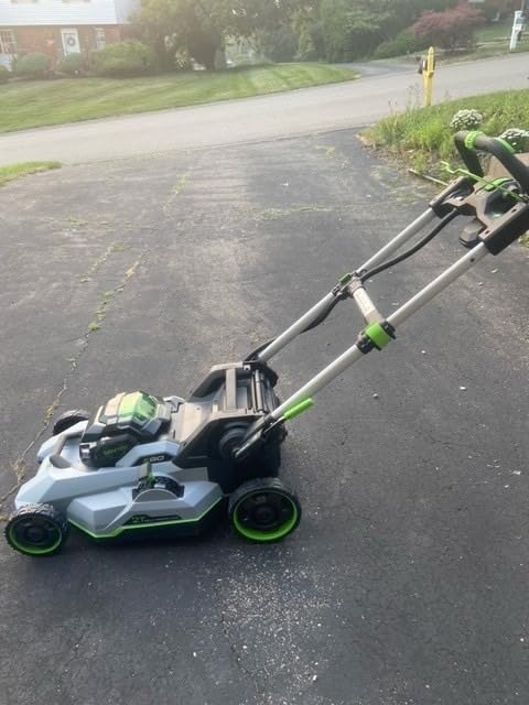 EGO POWER+ Electric Lawn Mower, Self-Propelled Cordless with Select Cut and Touch Drive, Includes 56V 7.5Ah Battery and Rapid Charger – LM2135SP photo review