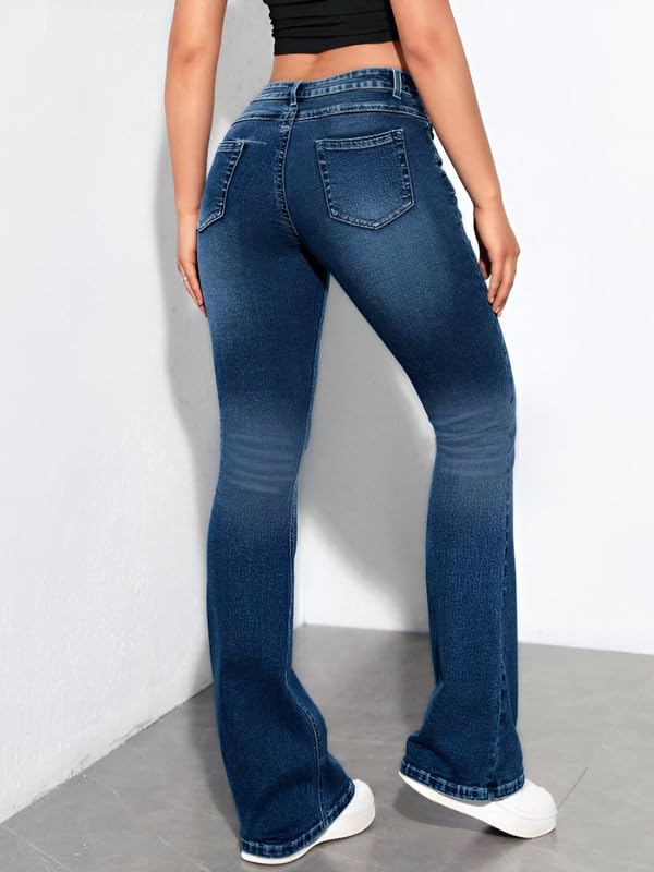 Image of Waltz Jeans for Women || High Waist Jeans for Women || Bootcut Jeans for Women || Flared Jeans for Women High Waist || Wide Leg Jeans Women || Bell Bottom Jeans for Women