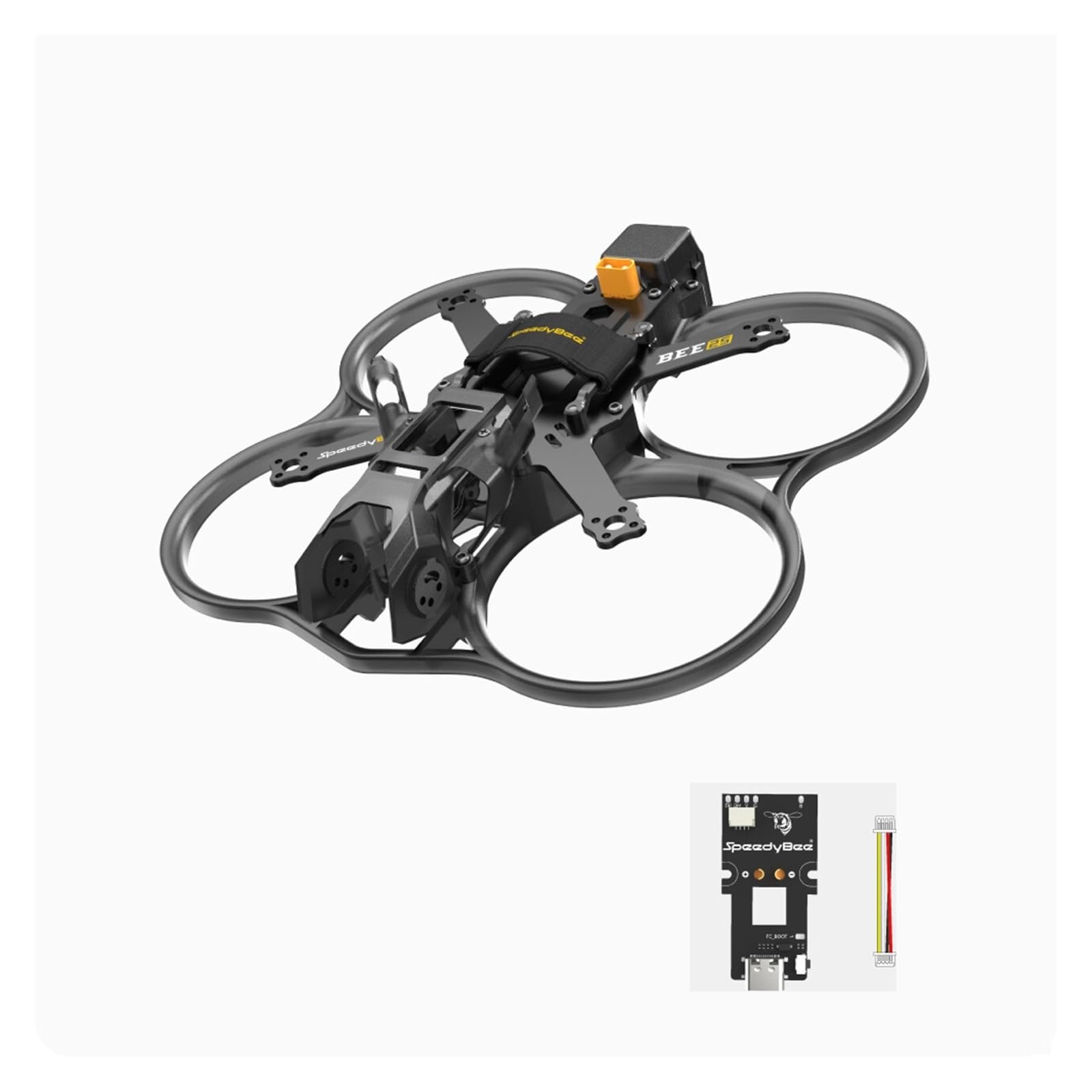 Kompatybilny z bezprzewodowym sterowaniem 2,5-calowym SpeedyBee Bee25 PRO/LITE EXT, zestaw ramki do drona, kompatybilny z jednostką powietrzną O3/Link/Vista VTX RC FPV Quadcopter (wersja standardowa)