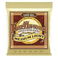 Acoustic Guitar Strings 12-54 Earthwood 80/20 Ernie Ball 6 free plectrums