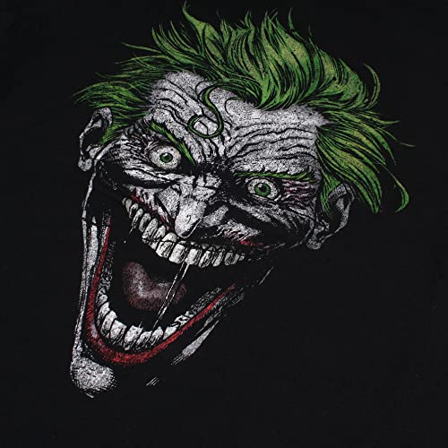 DC Comics Camiseta Joker para Hombe, Negro, XL