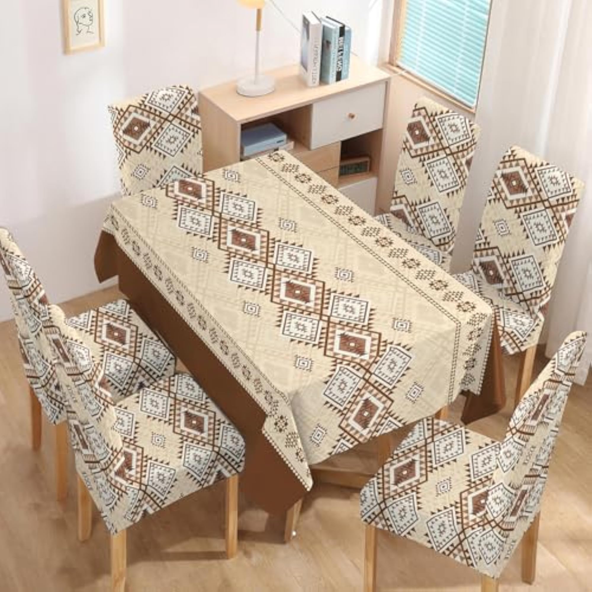 Dining Table Cover with Chair Covers Combo