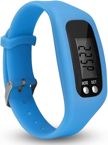 Pantalla LCD Podómetro Reloj Operación simple Caminar Fitness Tracker Banda de muñeca Contador de pasos digital