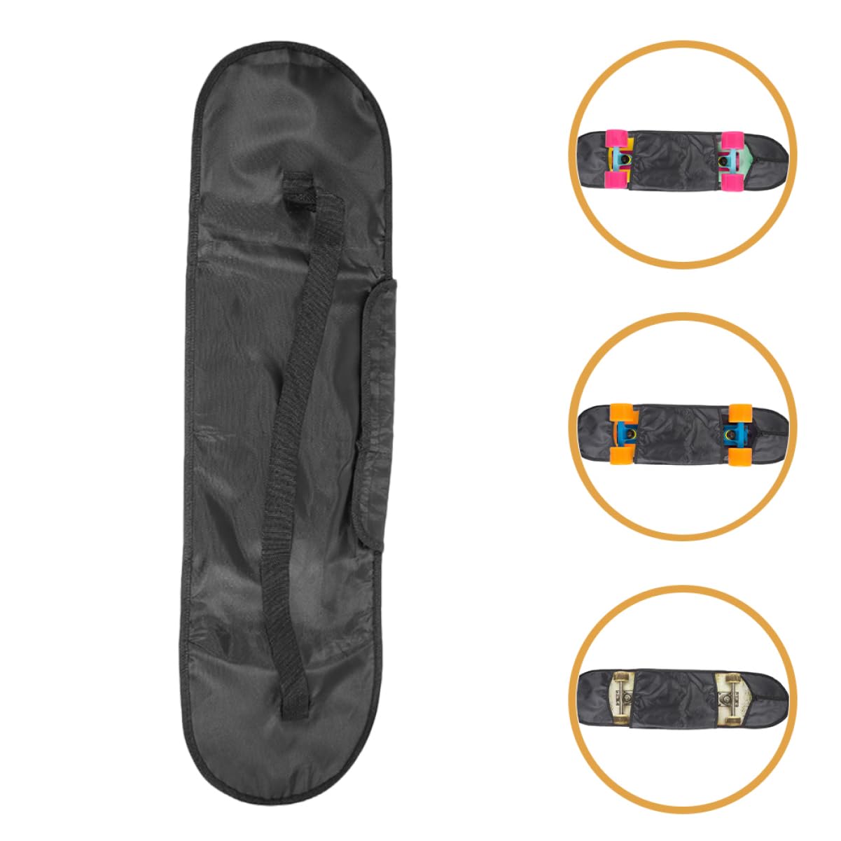 SUPVOX Adjustable Skateboard Bag Convenient Sling Backpack for Flat Skateboards Durable Shoulder Strap Carrier for Sports and Outdoor Activities
