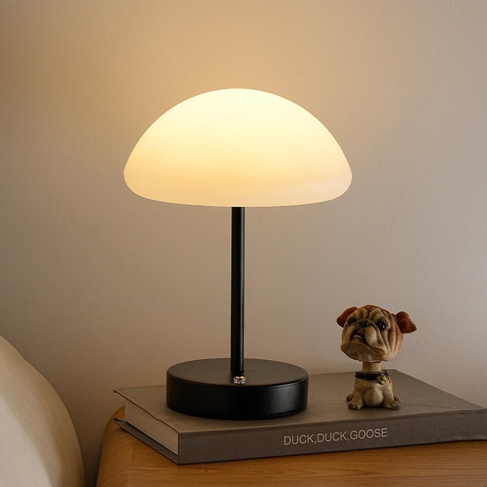 Lampe de table LED haut de gamme au design champignon rétro chic