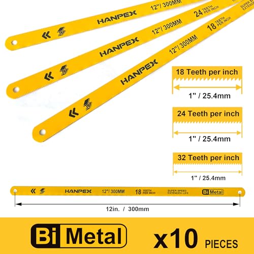 Hanpex 10-Pack Bi-Metal Blades