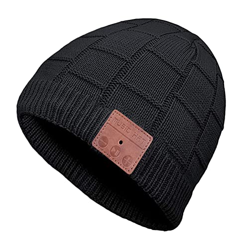 puersit LED Gorro Punto Bluetooth Iluminado con USB Recargable, inalámbrico Correr para Hombres y Mujeres en Invierno para Esquiar, Acampar etc Actividades al Aire Libre Cover