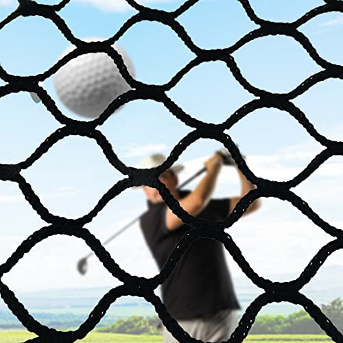 9.8 x 9.8 ft Golf Practice Net Heavy Duty Impact Netting Hitting Sports Barrier, Golf Practice Net, Heavy Duty Golf Ball Barrier Hitting net, Golf High Impact Net