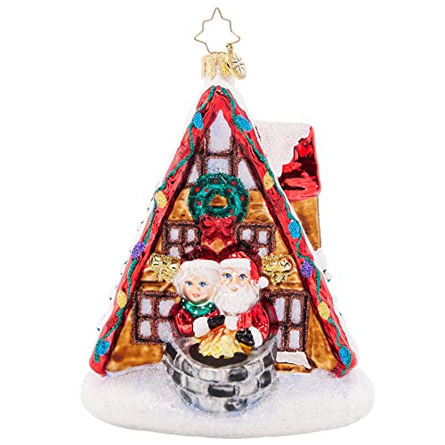 Christopher Radko Hand-Crafted European Glass Christmas Decorative Ornament, Alpine A-Frame