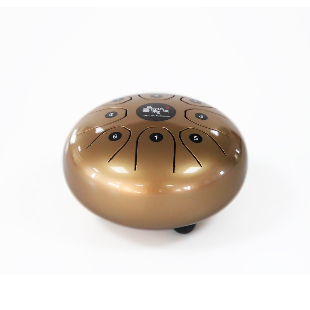 Amazon | スティール タング ドラム 5.5インチ ハンドパン (金色