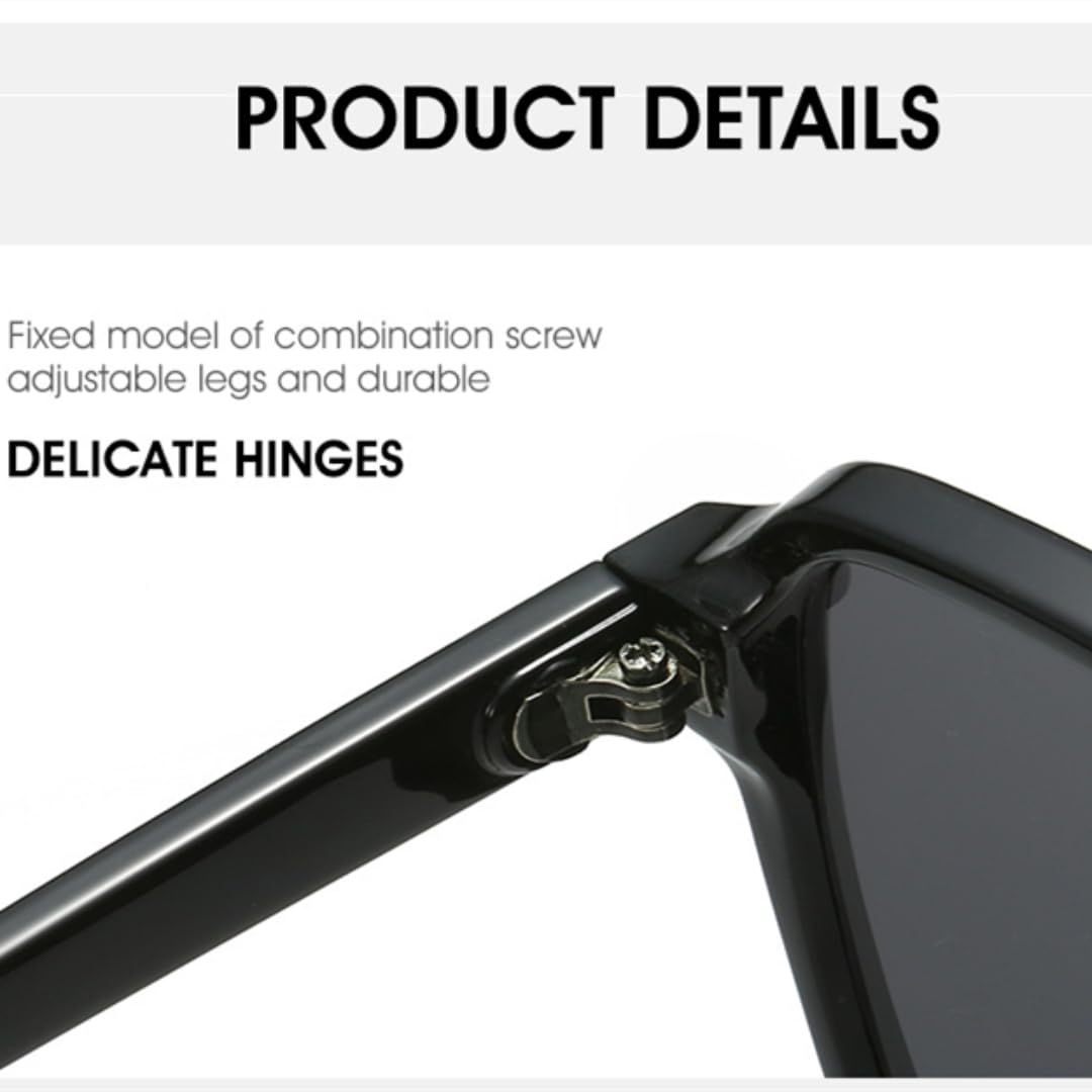 Gafas de sol de gran tamaño de lujo para mujeres y hombres, estilo vintage punk, montura ancha, doble puente