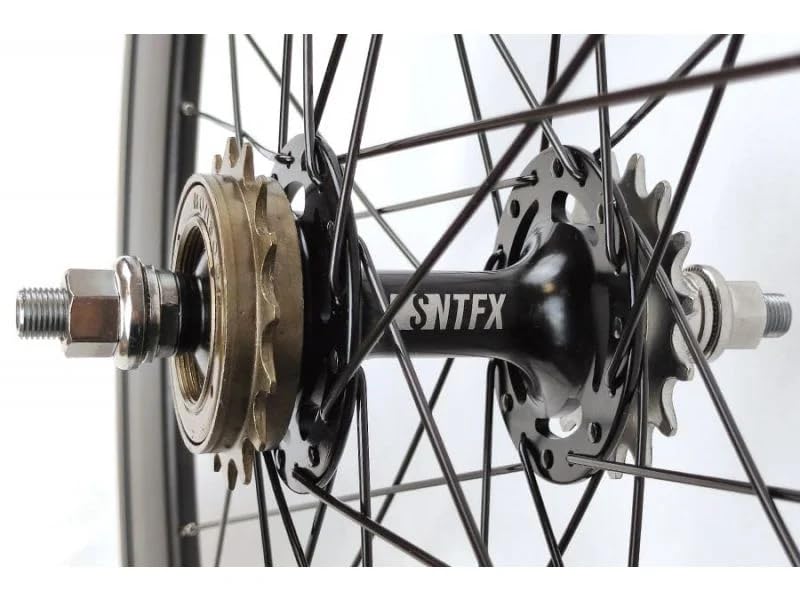 Roue arrière Single-Speed SantaFixie 60 mm, avec chambre à air et couvercle - 700C