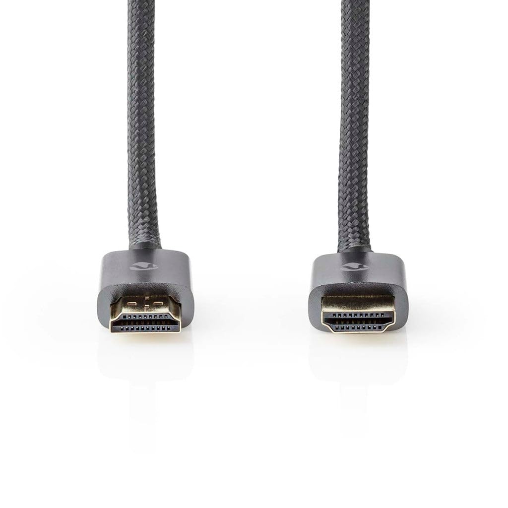 Nedis Profigold HDMI Cable 10m High Speed Ultra HD 10K 8K HDMI 2.1 Certified with Ethernet 4K 120Hz 8K 60Hz eARC 48Gbps HDCP2.3 HDR10+ Anthracite