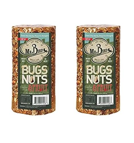 Mr. Bird Bugs, Nuts & Fruit Cylinder, 2-pack