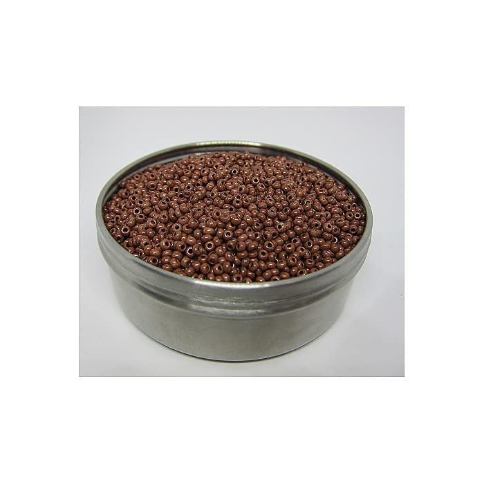 Preciosa Seed Beads 20 g 6/0 (Approx. 4 mm) Brown (TERRA INTENSIVE) (Rocailles Preciosa Seed Beads) โ image 1