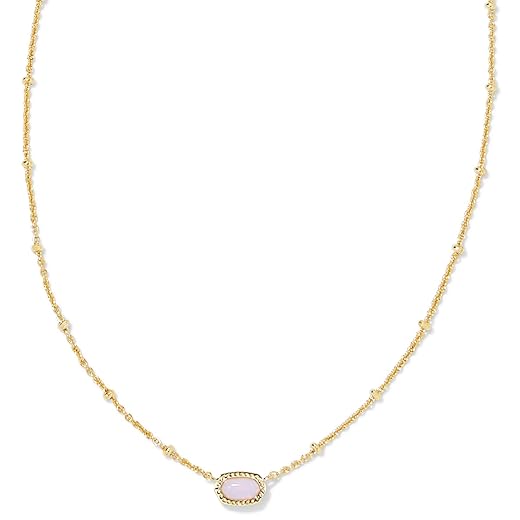 Kendra Scott Mini Elisa 14k Gold-Plated Satellite Short Pendant Necklace, Fashion Jewelry for Women