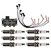 TRQ Ignition Coil & Spark Plug Kit Iridium 8 Piece Compatible with 1997-2000 Ford Explorer V6 4.0L SOHC 1998-2000 Mercury Mountaineer V6 4.0L