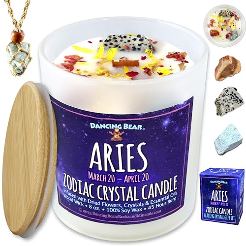 DANCING BEAR Aries Candle Set