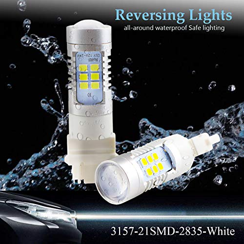 image for Dantoo 3057 Bulb 3156 3157 4057 4157 LED Reverse Light Bulbs 21 SMD Ex