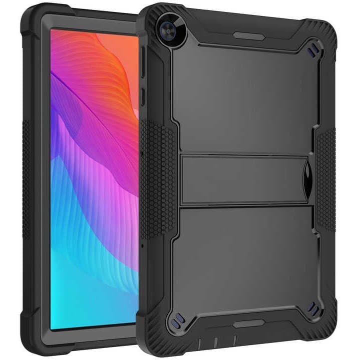 Image of WHITBULL 3 Layer Armor case Cover with Kickstand Compatible with Samsung Galaxy Tab A7 Lite (2021) (8.7 Inch, SM-T220 /SM-T225), Black