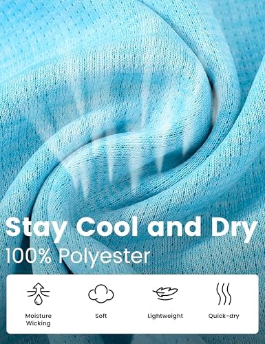 MoFiz Women's Golf Polo Shirt UPF 50+ Sun Protection Long Sleeve T-Shirt 1/4 Zip Pullover Athletic Hiking Runing Tops L Blue — view 4