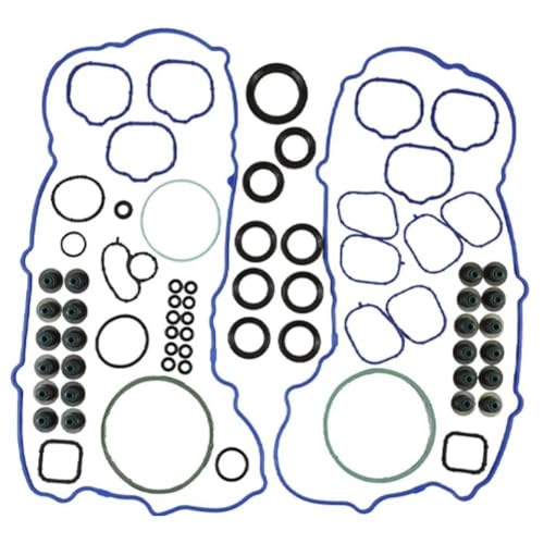 Juego completo de juntas de motor con perno de cabeza compatible con 3.5L 3.7L 24V V6 para CX-9 CA MKS MKT GS ES71324