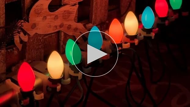 SUNSGNE 25Ft Christmas Lights Outdoor, C7 Vintage Christmas